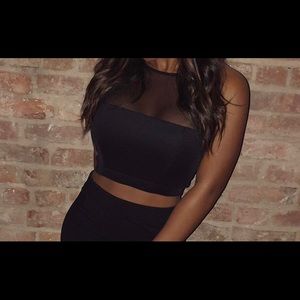 Black Crop Top